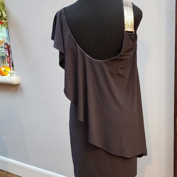 Betsy & Adam One Shoulder Dress Size 8 - Picture 2 of 8